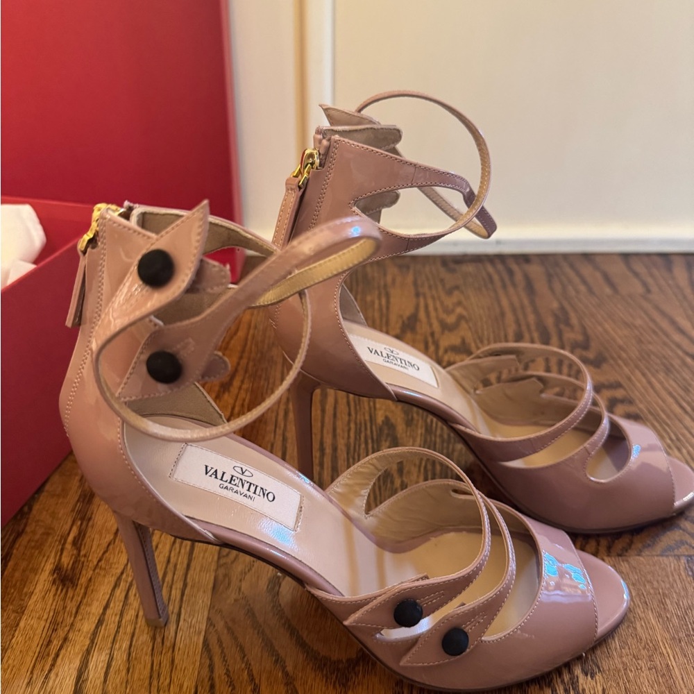 Valentino Garavani Blush Strappy Heels